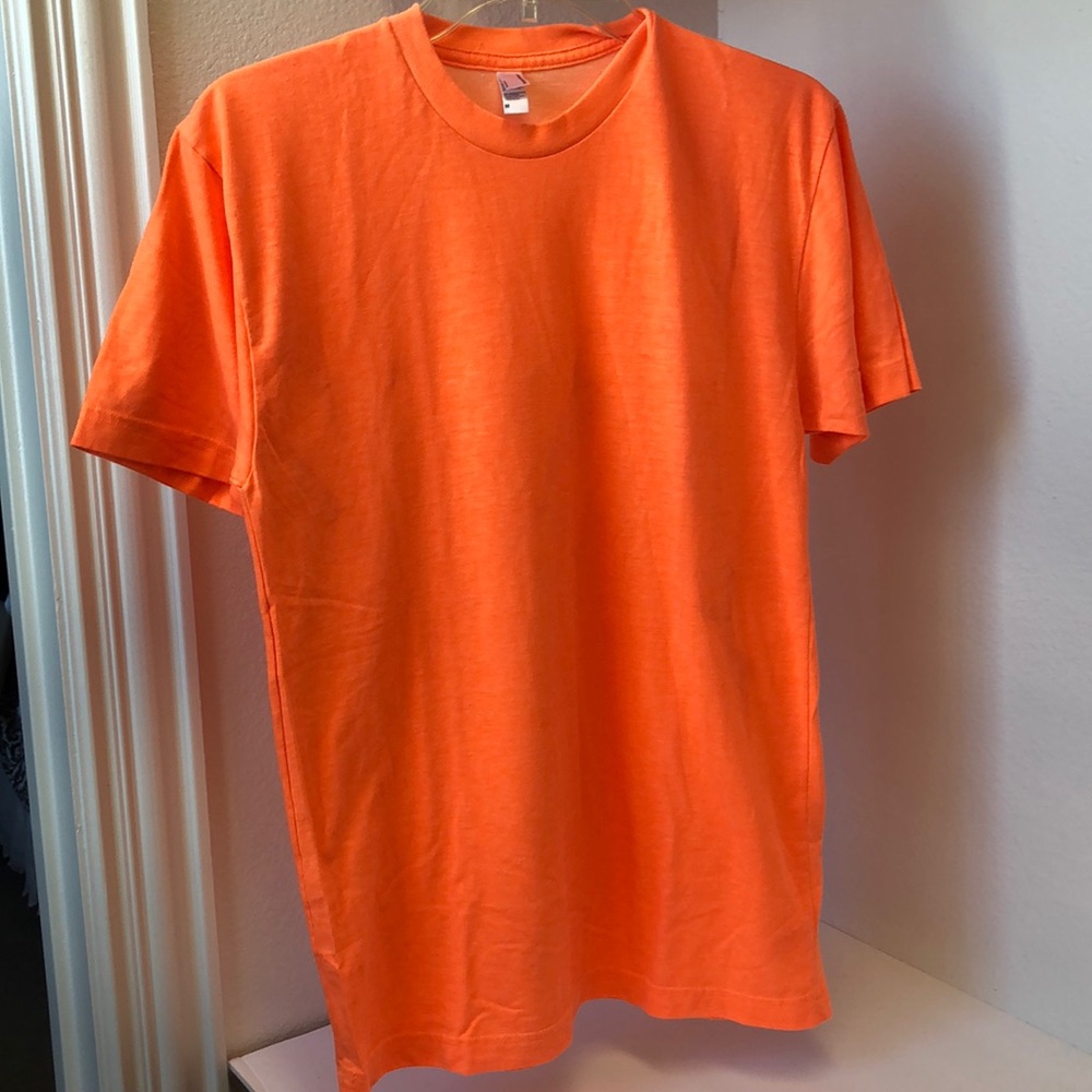 American Apparel neon orange crewneck t-shirt - unisex